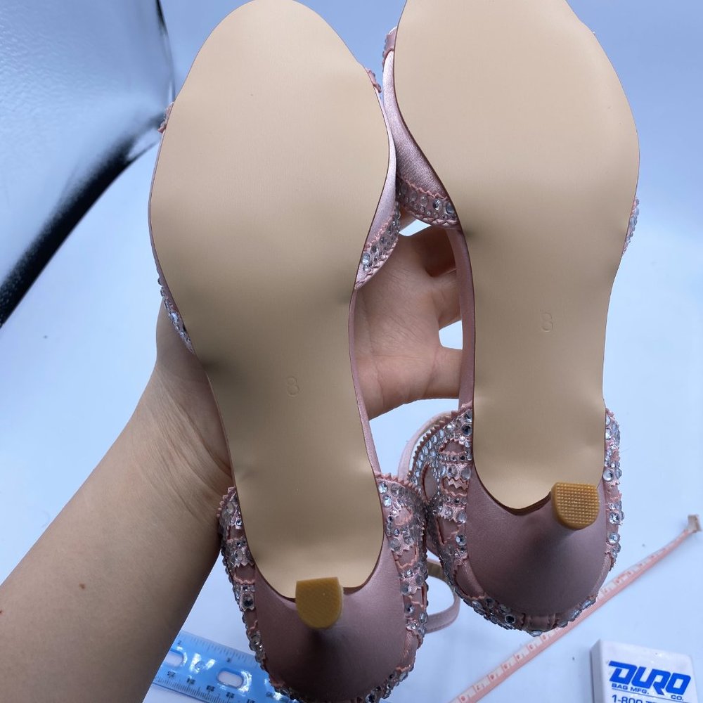 XYD Ballroom Dance Shoes Wedding Sandal Rhinestone - Picture 7 of 9
